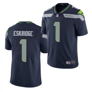 6861a382bde9b_1 Men's Seattle Seahawks #1 D'Wayne Eskridge Navy Vapor Untouchable Limited Stitched Jersey