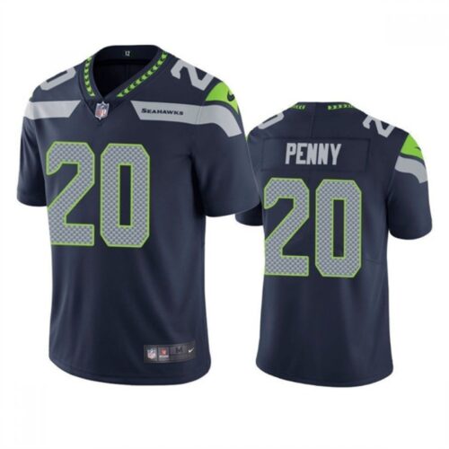 6861a3946f7eb_1 Men's Seattle Seahawks #20 Rashaad Penny Navy Vapor Untouchable Limited Stitched Jersey