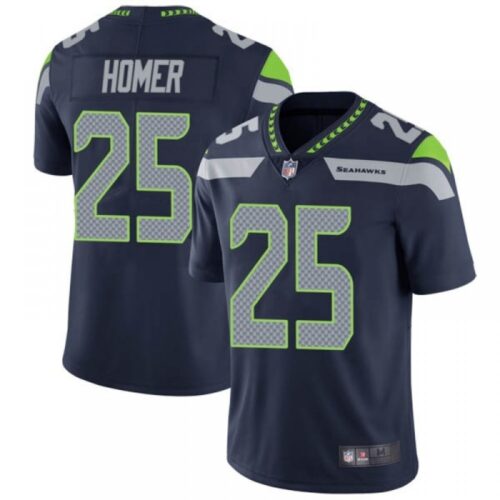 6861a39cdc6af_1 Men's Seattle Seahawks #25 Travis Homer Navy Vapor Untouchable Limited Stitched Jersey