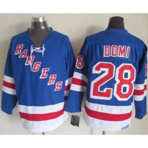 6861a3a0addca_1 Rangers #28 Tie Domi Light Blue CCM Throwback Stitched NHL Jersey