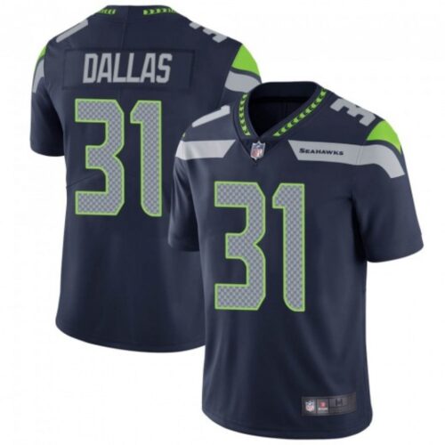 6861a3a811e79_1 Men's Seattle Seahawks #31 DeeJay Dallas Navy Vapor Untouchable Limited Stitched Jersey