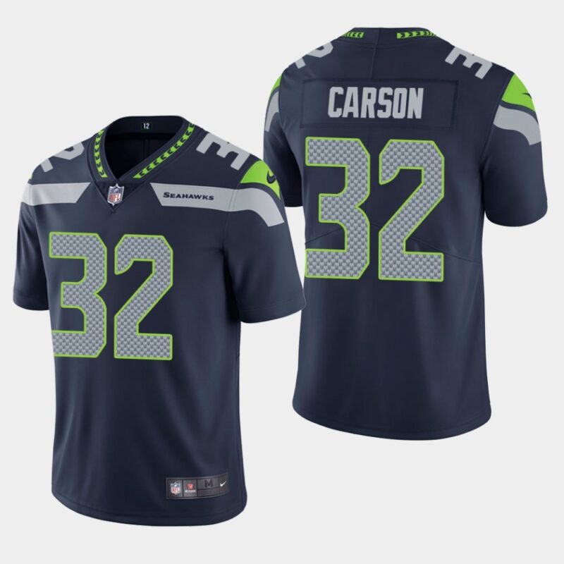 6861a3abb12da_1 Men's Seattle Seahawks #32 Chris Carson Navy Vapor Untouchable Limited Stitched NFL Jersey