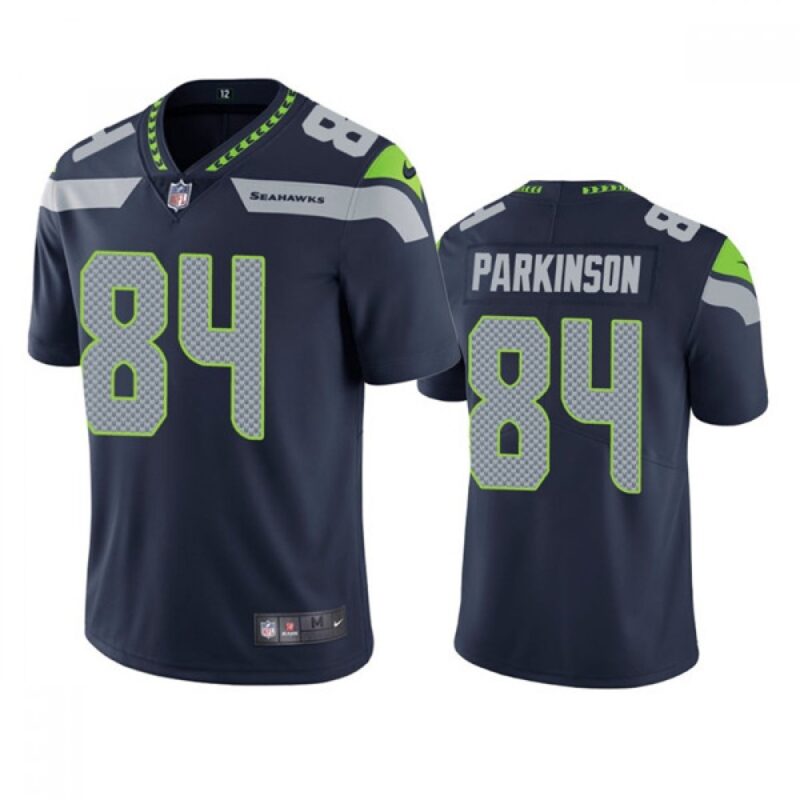 6861a3cc4d62e_1 Men's Seattle Seahawks #84 Colby Parkinson Navy Vapor Untouchable Limited Stitched Jersey
