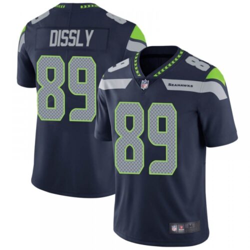 6861a3d55e5dc_1 Men's Seattle Seahawks #89 Will Dissly Navy Vapor Untouchable Limited Stitched Jersey