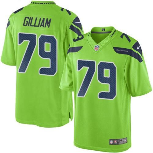6861a3f5d0992_1 Seahawks #79 Garry Gilliam Green Men's Stitched NFL Limited Rush Jersey