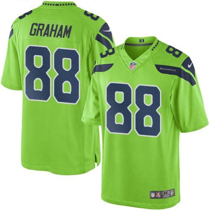 6861a40d6da10_1 Seahawks #88 Jimmy Graham Green Men's Stitched NFL Limited Rush Jersey