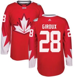 6861a418e75c4_1 Team CA. #28 Claude Giroux Red 2016 World Cup Stitched NHL Jersey