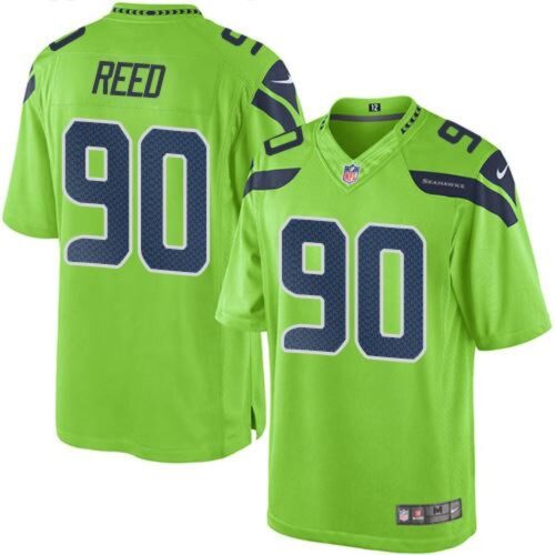 6861a41e7a728_1 Seahawks #90 Jarran Reed Green Men's Stitched NFL Limited Rush Jersey