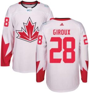 6861a41f0cd41_1 Team CA. #28 Claude Giroux White 2016 World Cup Stitched NHL Jersey