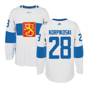 6861a440cf691_1 Team Finland #28 Lauri Korpikoski White 2016 World Cup Stitched NHL Jersey