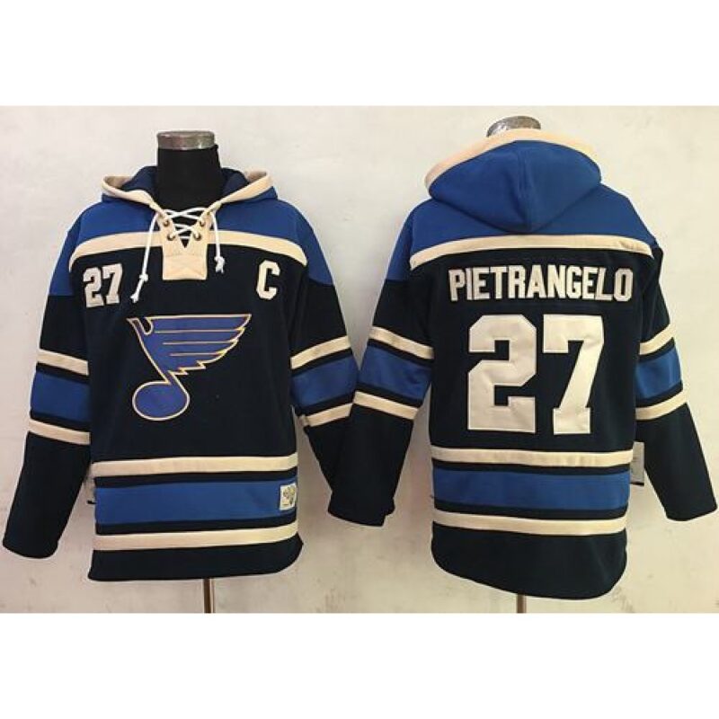 6861a4468643f_1 Blues #27 Alex Pietrangelo Navy Blue Sawyer Hooded Sweatshirt Stitched NHL Jersey