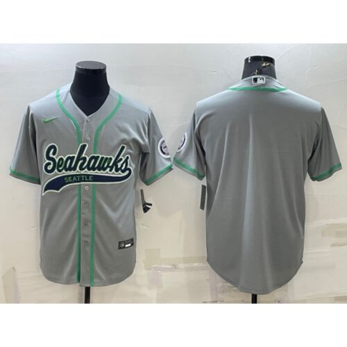 6861a453017c9_1 Men's Seattle Seahawks Blank Grey With Patch Cool Base Stitched Baseball Jersey