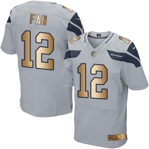 6861a455dfbb4_1 Seahawks #12 Fan Grey Alternate Men's Stitched NFL Elite Gold Jersey
