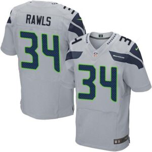 6861a461d6e2b_1 Seahawks #34 Thomas Rawls Grey Alternate Men's Stitched NFL Elite Jersey