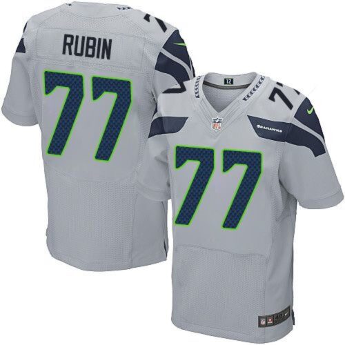 6861a46d9d618_1 Seahawks #77 Ahtyba Rubin Grey Alternate Men's Stitched NFL Elite Jersey
