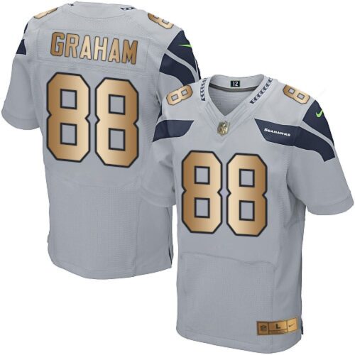 6861a47095a01_1 Seahawks #88 Jimmy Graham Grey Alternate Men's Stitched NFL Elite Gold Jersey
