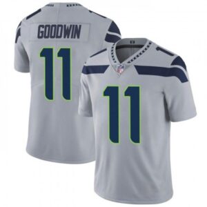 6861a482421fb_1 Men's Seattle Seahawks #11 Marquise Goodwin Grey Vapor Untouchable Limited Stitched Jersey
