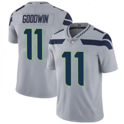6861a482421fb_1 Men's Seattle Seahawks #11 Marquise Goodwin Grey Vapor Untouchable Limited Stitched Jersey