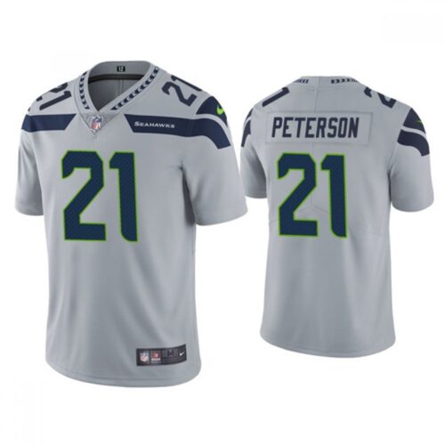 6861a48addc2a_1 Men's Seattle Seahawks #21 Adrian Peterson Grey Vapor Untouchable Limited Stitched Jersey