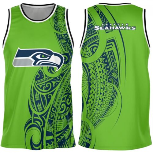 6861a4908b034_1 Men's Seattle Seahawks Green Basketball Jersey
