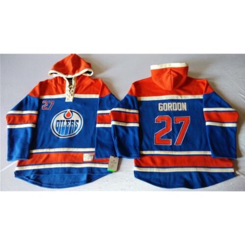 6861a49c57a91_1 Oilers #27 Boyd Gordon Light Blue Sawyer Hooded Sweatshirt Stitched NHL Jersey