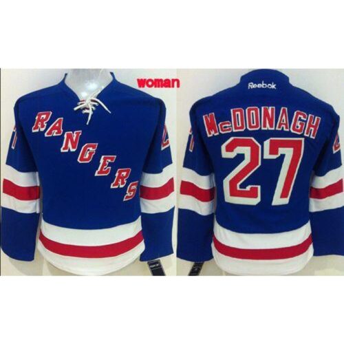 6861a49f90c5c_1 Rangers #27 Ryan McDonagh Blue Home Women's Stitched NHL Jersey