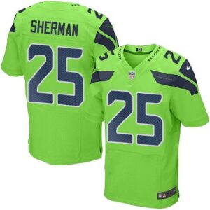 6861a4a1d3f46_1 Seahawks #25 Richard Sherman Green Men's Stitched NFL Elite Rush Jersey