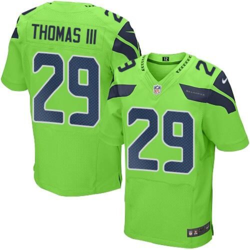 6861a4a4de492_1 Seahawks #29 Earl Thomas III Green Men's Stitched NFL Elite Rush Jersey