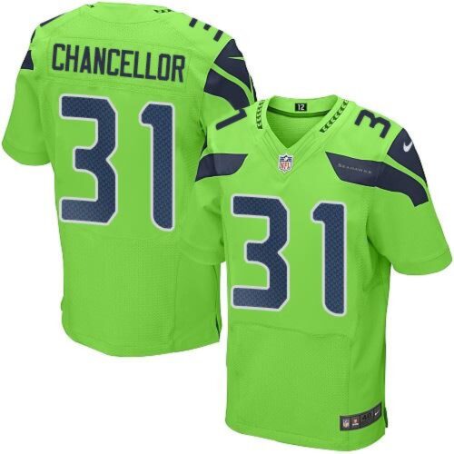 6861a4aa9fb27_1 Seahawks #31 Kam Chancellor Green Men's Stitched NFL Elite Rush Jersey