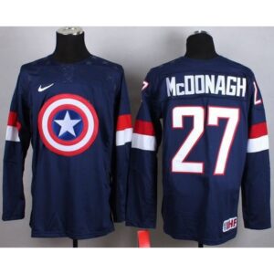 6861a4c7aae41_1 Olympic Team USA #27 Ryan McDonagh Navy Blue Captain America Fashion Stitched NHL Jersey