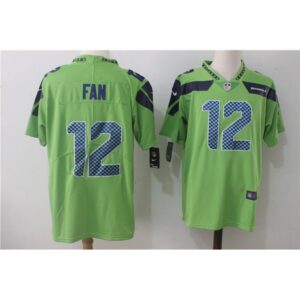 Men's  Seattle Seahawks #12 Fan Green Stitched NFL Vapor Untouchable Limited Jersey