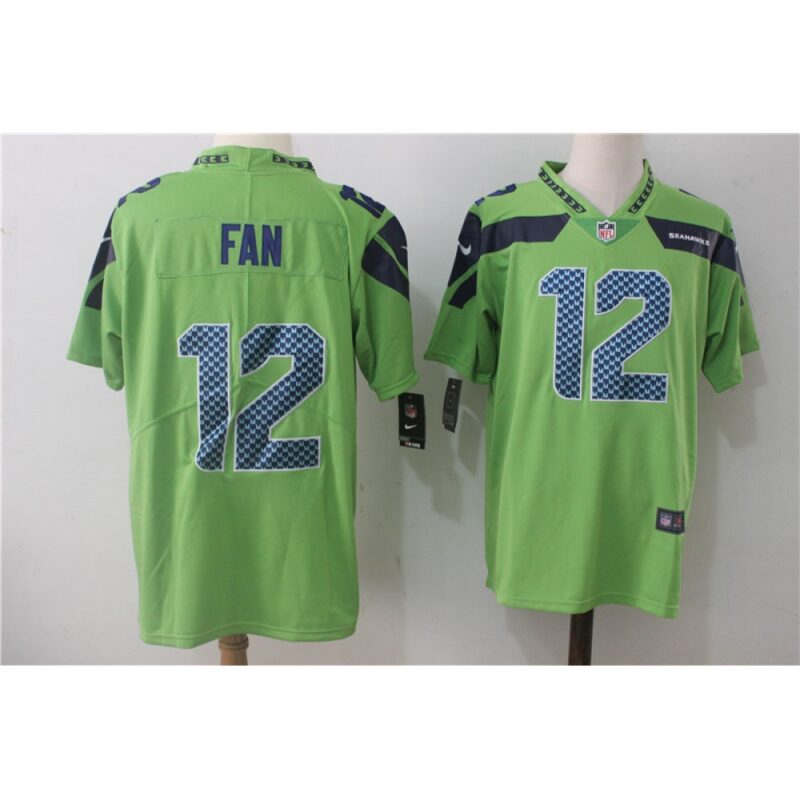 Men's  Seattle Seahawks #12 Fan Green Stitched NFL Vapor Untouchable Limited Jersey