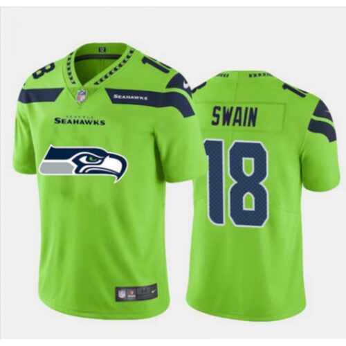 6861a4fae7158_1 Men's Seattle Seahawks #18 Freddie Swain Green 2020 Team Big Logo Limited Stitched Jersey