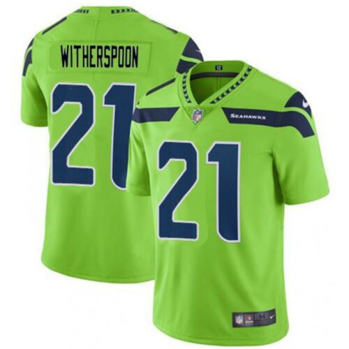 6861a500da1b6_1 Men's Seattle Seahawks #21 Devon Witherspoon Green Vapor Untouchable Limited Stitched Football Jersey