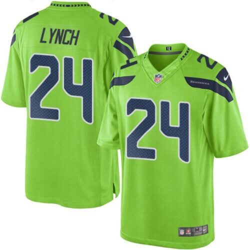 6861a50c78d7b_1 Seahawks #24 Marshawn Lynch Green Men's Stitched NFL Limited Rush Jersey