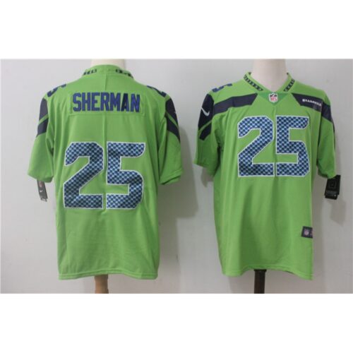 6861a5124c985_1 Men's Seattle Seahawks #25 Richard Sherman Green Stitched NFL Vapor Untouchable Limited Jersey