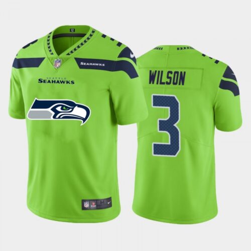 6861a5248cd27_1 Men's Seattle Seahawks #3 Russell Wilson Green 2020 Team Big Logo Limited Stitched Jersey