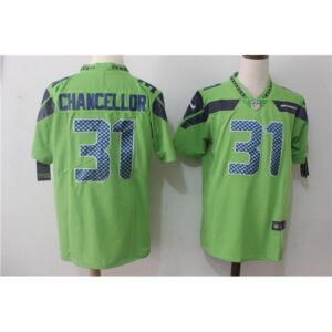Men's  Seattle Seahawks #31 Kam Chancellor Steel Green Stitched NFL Vapor Untouchable Limited Jersey