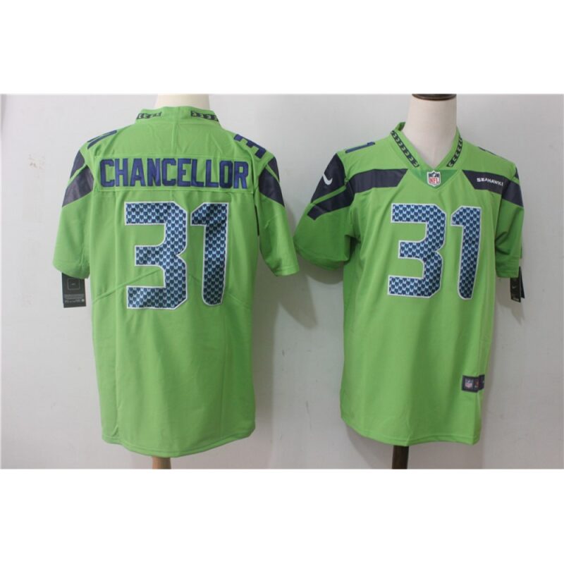 Men's  Seattle Seahawks #31 Kam Chancellor Steel Green Stitched NFL Vapor Untouchable Limited Jersey