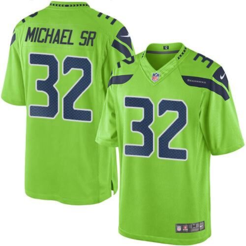 6861a53f121d4_1 Seahawks #32 Christine Michael SR Green Men's Stitched NFL Limited Rush Jersey