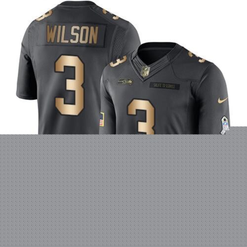 6861a586e60e0_1 Seahawks #3 Russell Wilson Black Men's Stitched NFL Limited Gold Salute To Service Jersey
