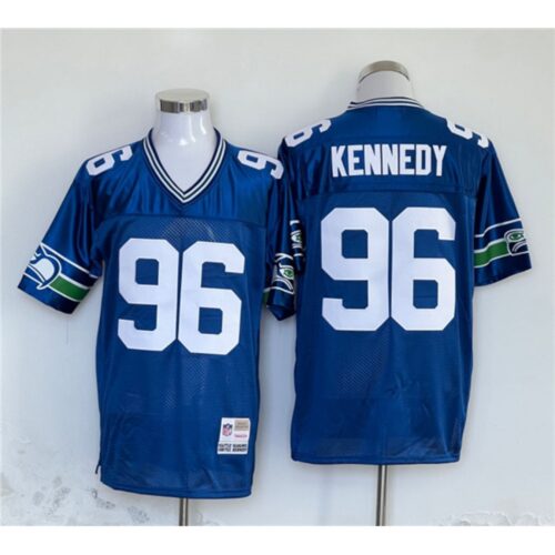 6861a5af9d5c1_1 Men's Seattle Seahawks #96 Cortez Kennedy Blue Throwback Stitched Football Jersey