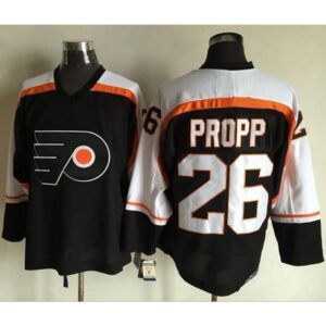 6861a5c0ccc35_1 Flyers #26 Brian Propp Black CCM Throwback Stitched NHL Jersey