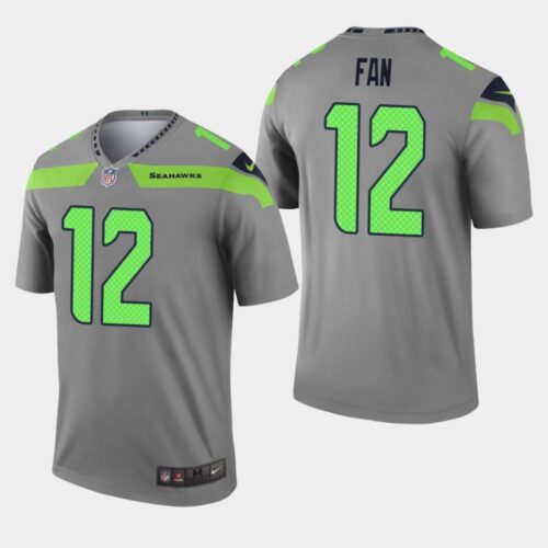 6861a5e583279_1 Men's Seattle Seahawks #12 Fan Gray Inverted Legend Jersey