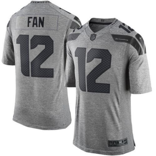 6861a5f116655_1 Seahawks #12 Fan Gray Men's Stitched NFL Limited Gridiron Gray Jersey