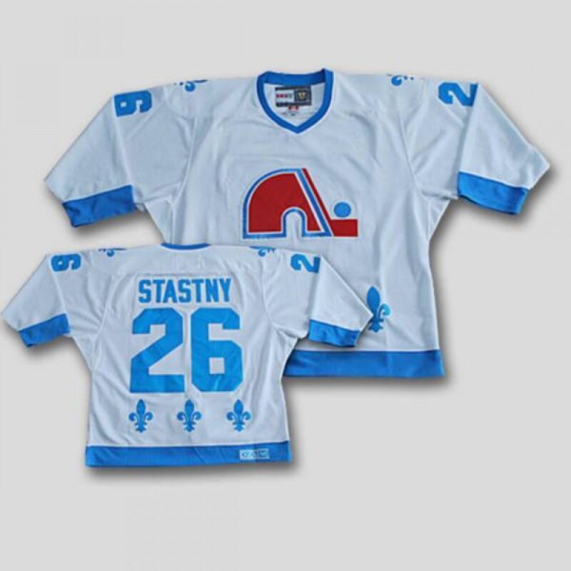 6861a61206646_1 Nordiques #26 Peter Stastny Stitched CCM Throwback White NHL Jersey