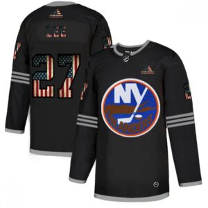 6861a631a33f9_1 Men's New York Islanders #27 Anders Lee 2020 Grey USA Flag Stitched NHL Jersey