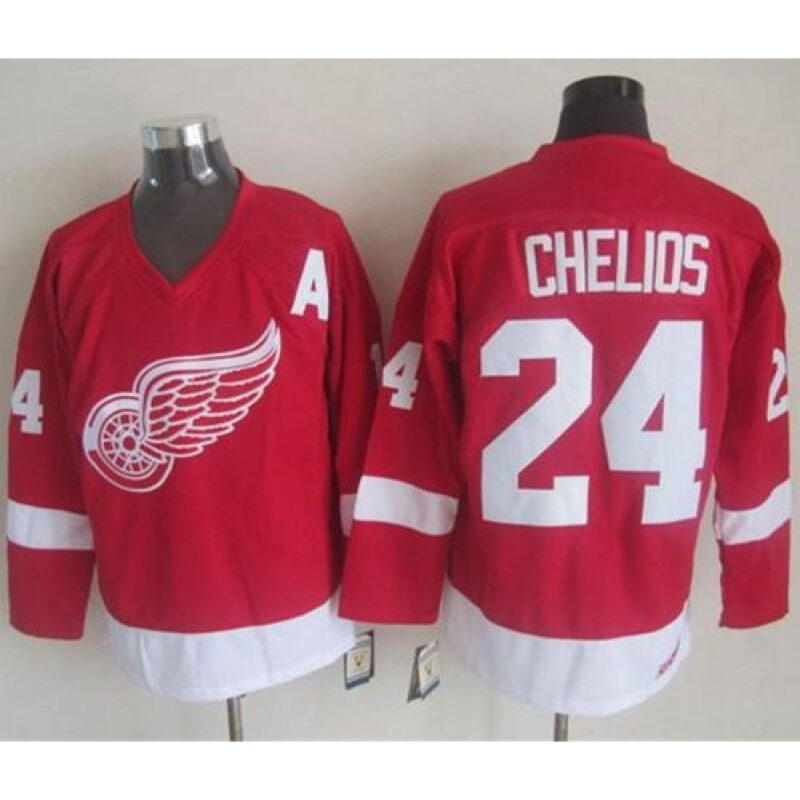 6861a63e29880_1 Red Wings #24 Chris Chelios Red CCM Throwback Stitched NHL Jersey