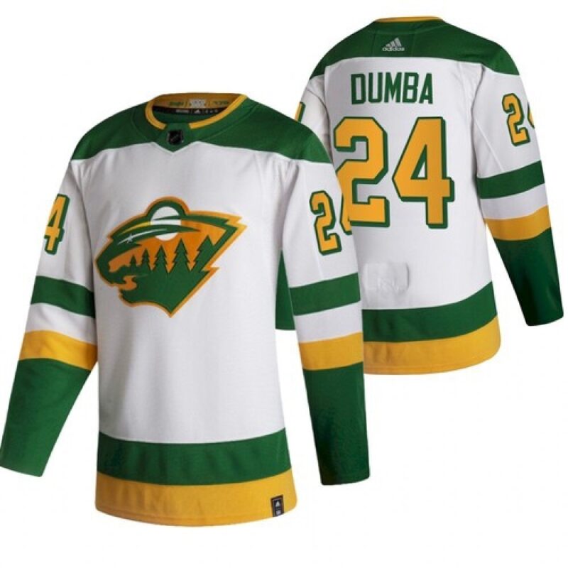 6861a65ee4b41_1 Men's Minnesota Wild #24 Matt Dumba 2021 White Reverse Retro Stitched Jersey