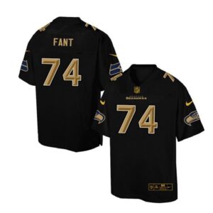 6861a6650f75c_1 Seahawks #74 George Fant Black Men's Stitched NFL Elite Pro Line Gold Collection Jersey